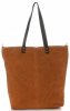 Kožené kabelka shopper bag Vera Pelle zrzavá 80041